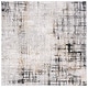 preview thumbnail 67 of 72, SAFAVIEH Meadow Bertrande Modern Abstract Rug 6'7" Square - Light Grey/Black - Square