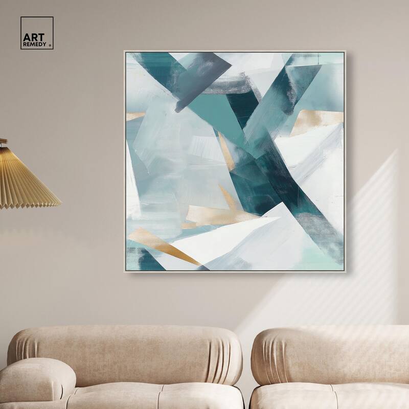 Cerulean Shard Canvas by Art Remedy
