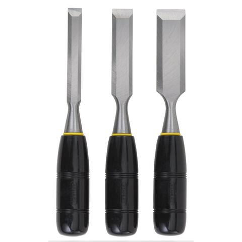 Stanley 16-150 Wood Chisel Set Steel Blade, 3 Piece