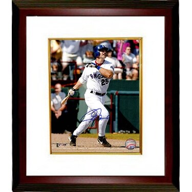 Rafael Palmeiro signed Texas Rangers 8x10 Photo Custom Framed swinging