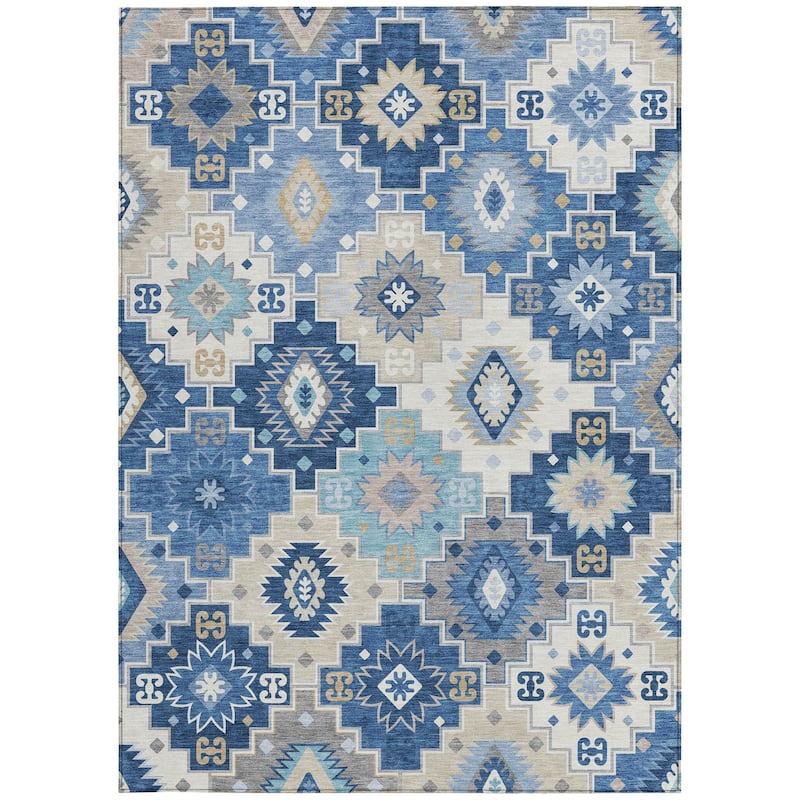 HomeRoots Southwestern Transitional Rectangle Outdoor Rug