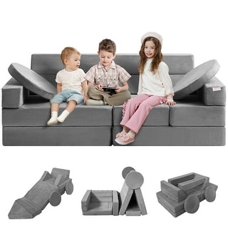 VEVOR Extra Soft Flip-out Toddler Foam Sofa or Chair with High-density 25D Sponge