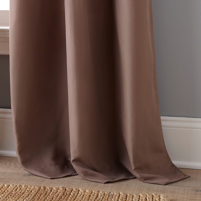 Nanshing Avalon Room Darkening Rod Pocket Curtain Panel Pair - 54 x 84"