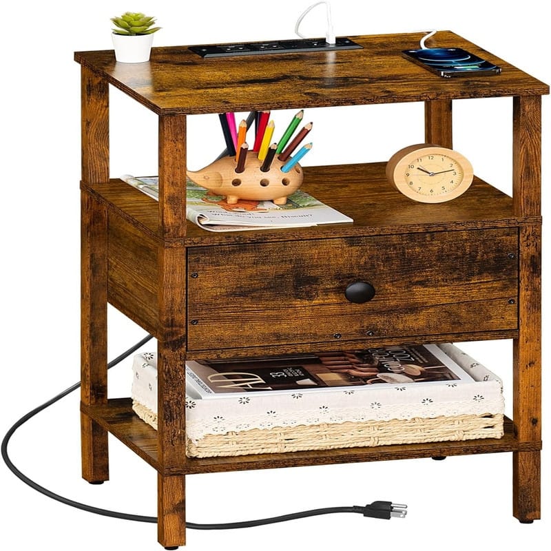 Nightstand with Charging Station