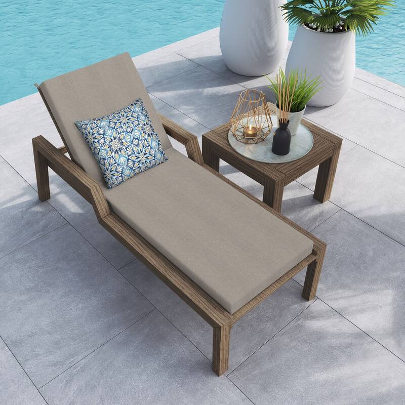 Textured Chaise Lounge Cushion - 22.5" wide x 70" long x 45" deep x 3.5" thick