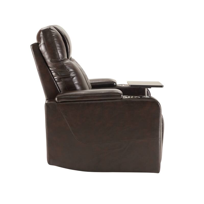 Electric Power Recliner with USB, Swivel Tray & Arm Storage