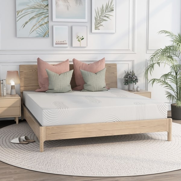 Mottling TENCEL™ Contemporary White 10inch Memory Foam Mattress by Furniture of America Bed