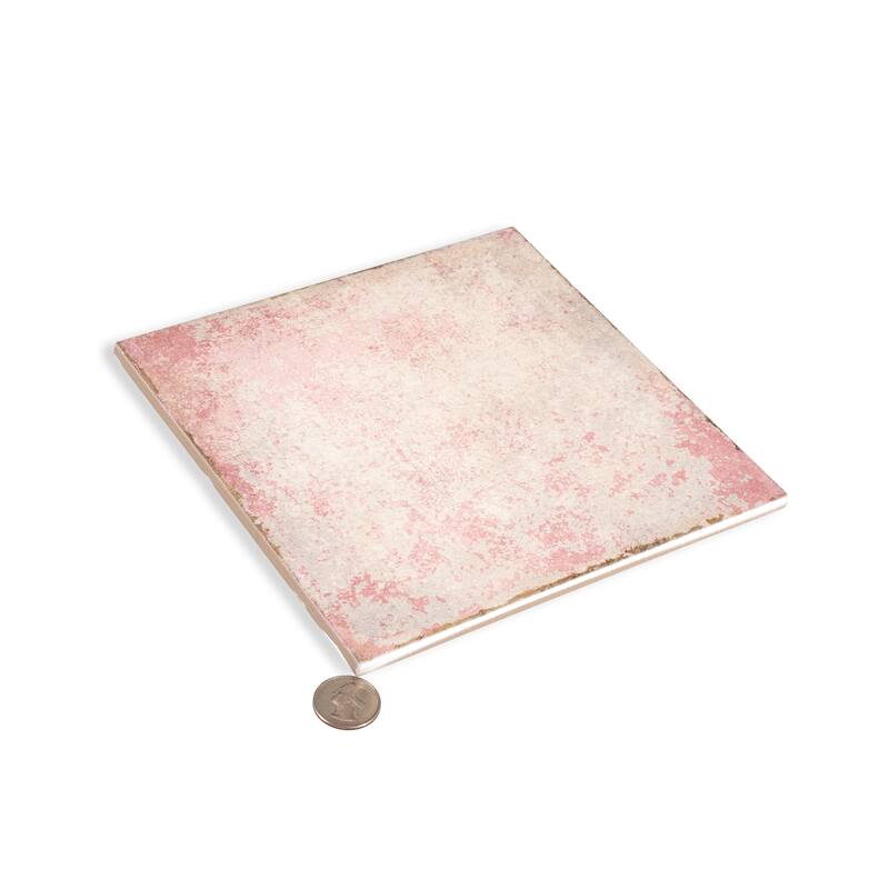 Faenza 8x8 Dusty Pink Porcelain Square Wall and Floor Tile (6.46 sq ft/case) - 15 Pack