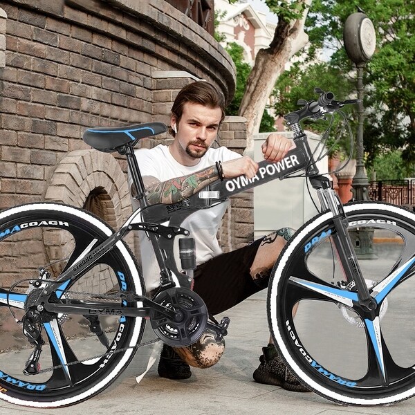 26in folding mountain bike shimanos 21 speed bicycle full suspension mtb bikes outlet