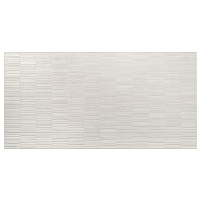 Imprint 24x48 Chalk Beige Ceramic Large Format Linear Grid Wall Tile (15.5 sq ft/case) - 2 Pack
