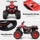 preview thumbnail 56 of 80, Costway 12V Kids 4-Wheeler ATV Quad Ride On Car w/ LED Lights Music - 42''x25.5''x29''(LxWxH)