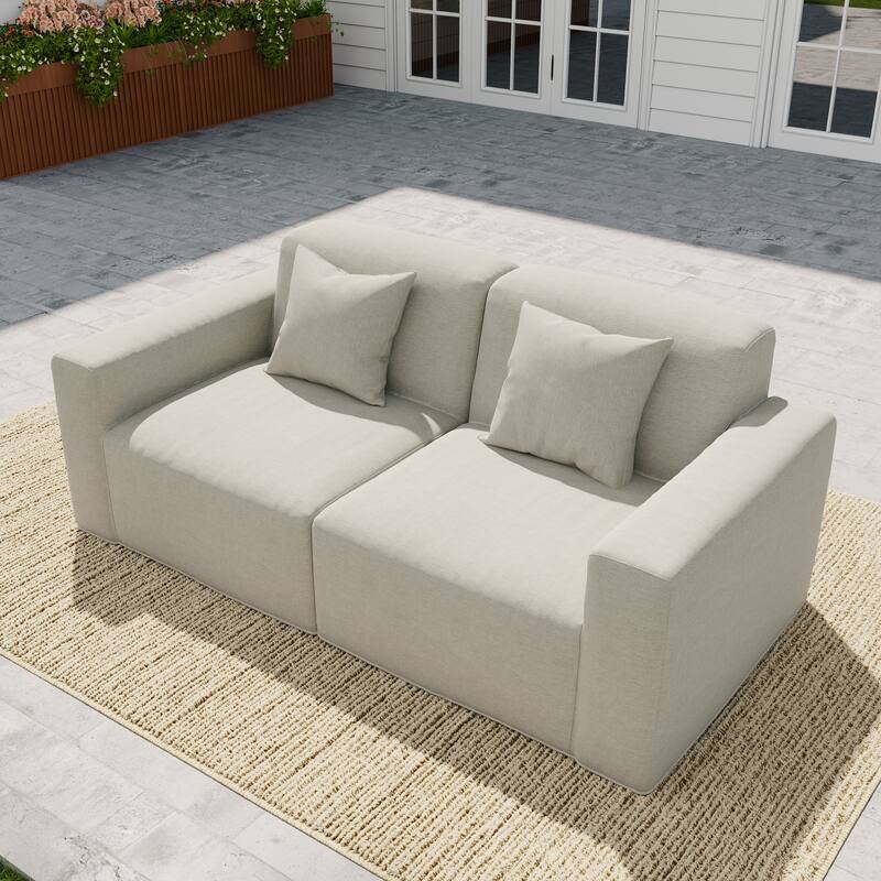 No Assembly Couch Outdoor Patio Modular Sofa