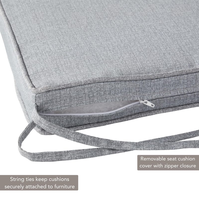 Greendale Home Fashions 18" Square Outdoor Chair Pad (Set of 2)