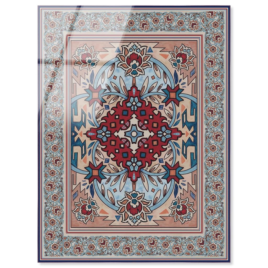 Ornamental bloom Acrylic by Art Remedy, Ready to Hang