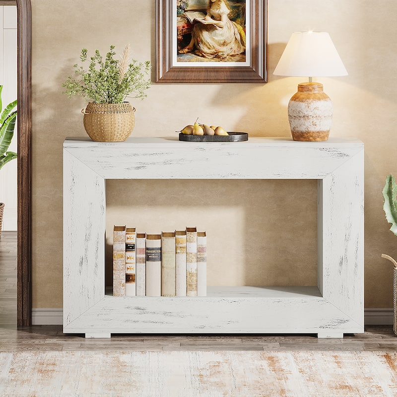 47 Inches Narrow Console Sofa Table for Entryway - 47.24" L x 11.81" W x 32.87" H