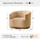 preview thumbnail 26 of 30, Gema Modern 360°Swivel Chenille Ergonomic U-shape Armchair with Solid Wood Legs Set of 2 by HULALA HOME