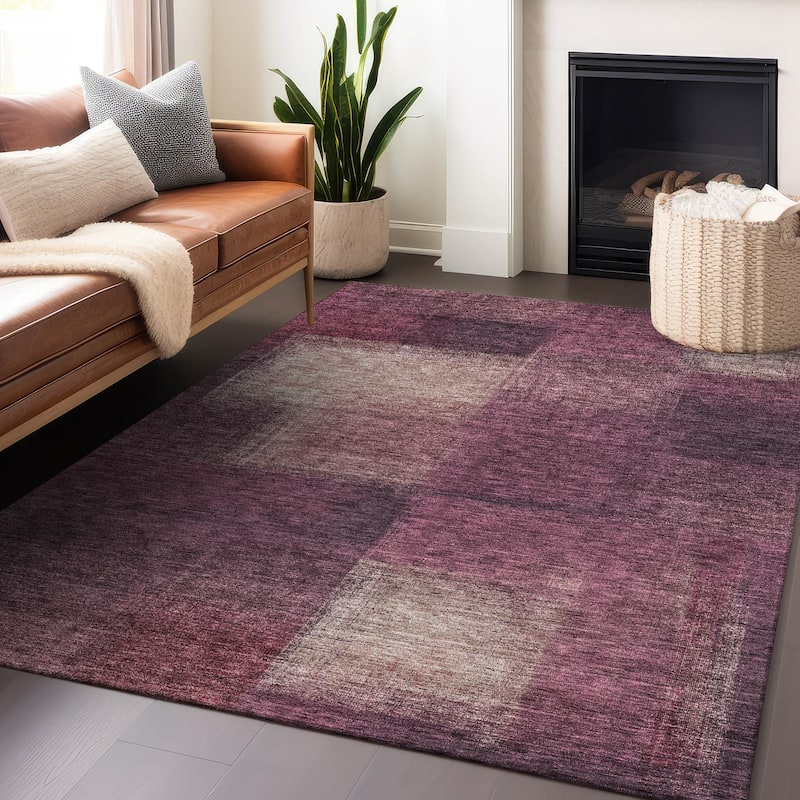 Premium Washable Super Soft Solid Ombre Mayfield Rug