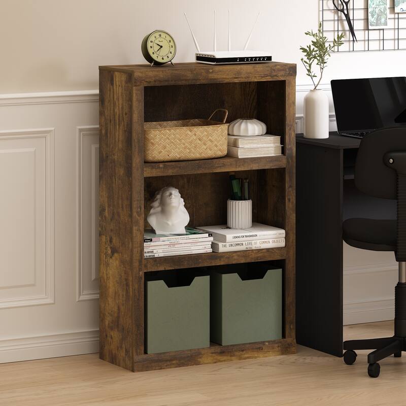 Furinno Rail 3-Tier Open Shelf Bookcase
