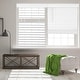 preview thumbnail 3 of 3, Calyx Interiors White Cordless 2-Inch Faux Wood Room Darkening Window Blind with Classic Valance