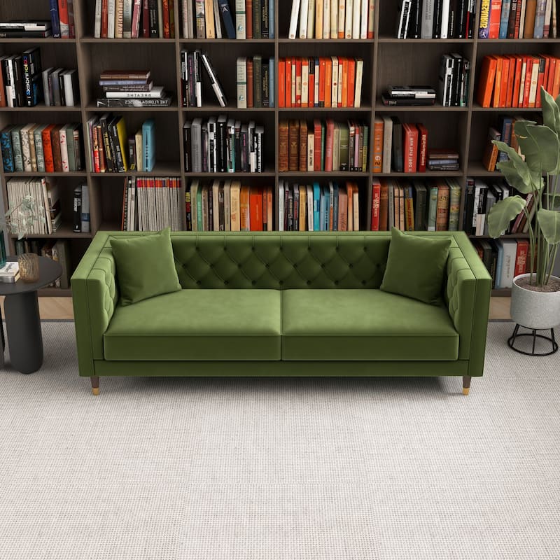 Lamont Luxury Modern Tufted Velvet Living Room Couch