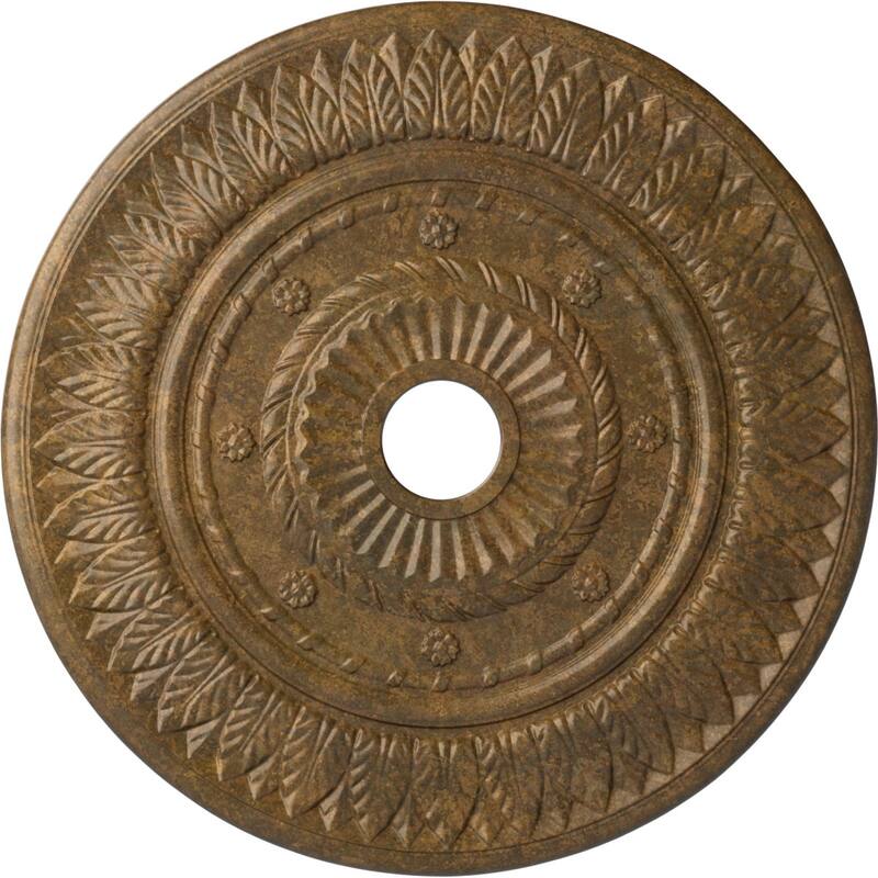26 3/4"OD x 3 5/8"ID x 1 1/8"P Leaf Ceiling Medallion