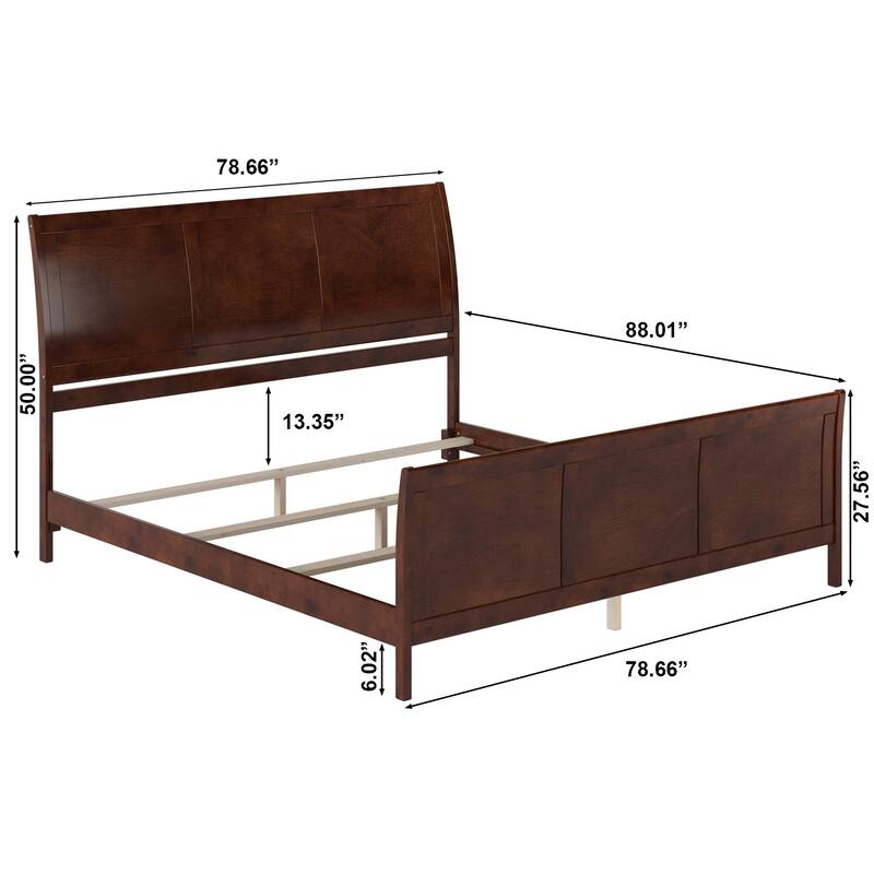 AFI Portland Foundation Bed with Matching Footboard