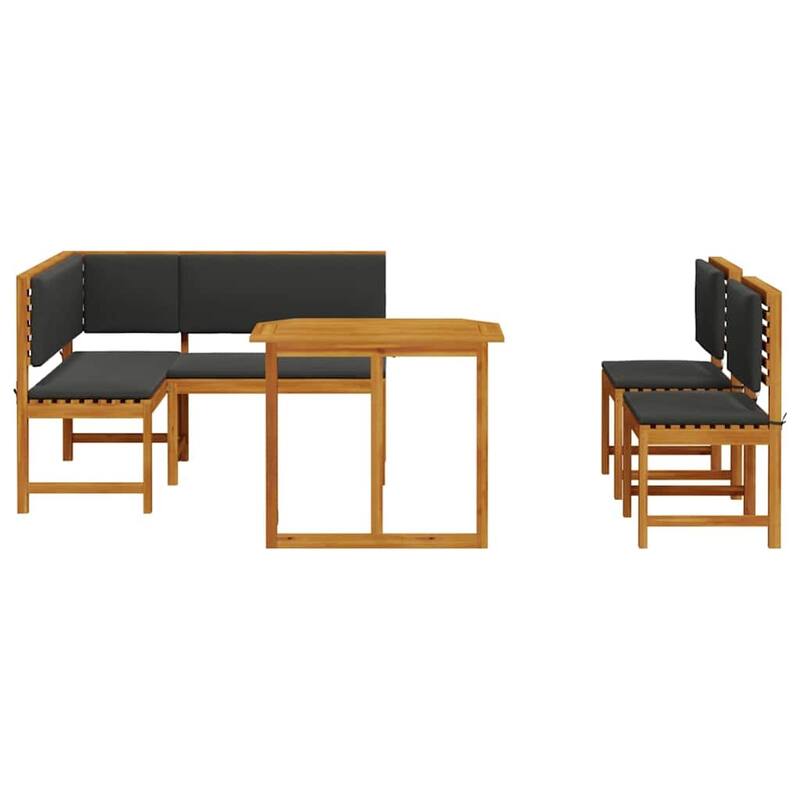 vidaXL Garden Bench Set Brown solid acacia wood - 20 x 35 x 30