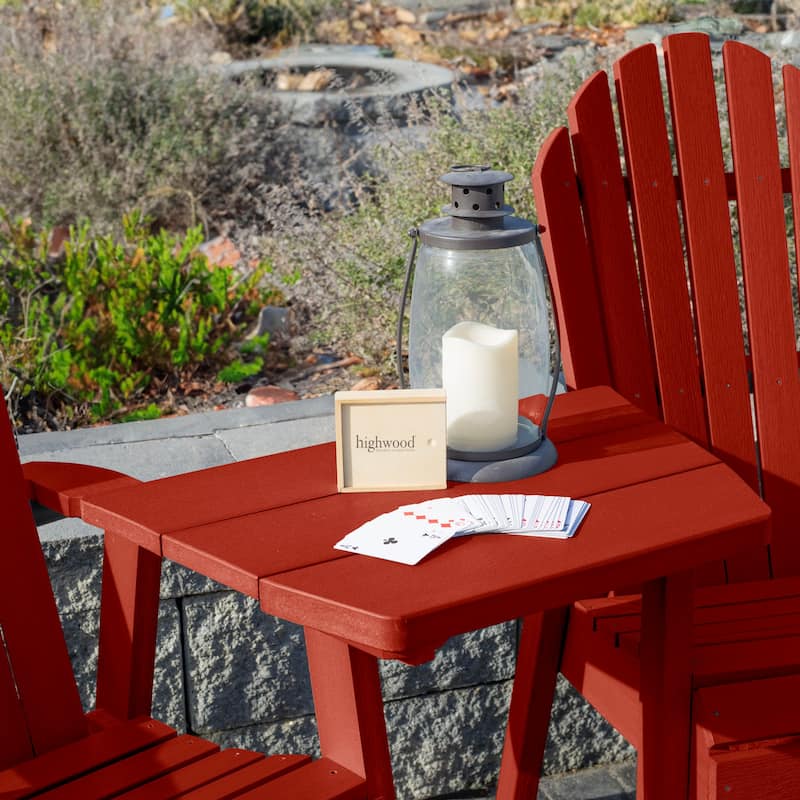 HIGHWOOD Eco-Friendly Adirondack Tete-a-Tete Connecting Table