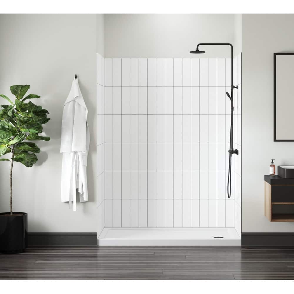 Miseno MSW786036 Readyset 78" X 60" X 36" Five Panel Alcove Shower