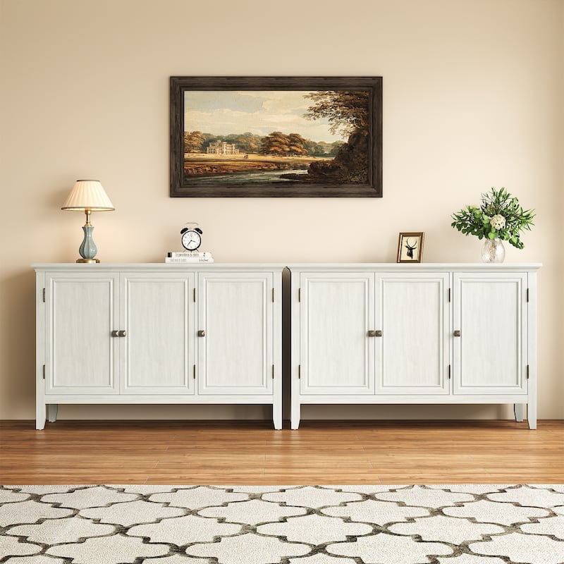 3-Door Buffet Cabinet with Adjustable Shelves