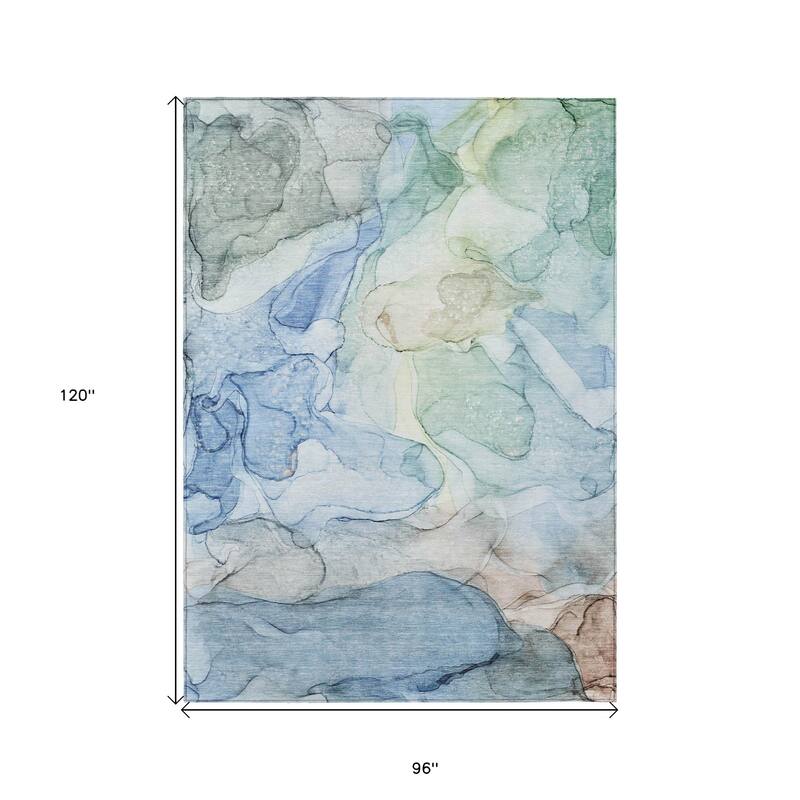 Dava Contemporary Abstract Weather Resistant Versatile Elegance Outdoor Rug
