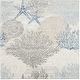 preview thumbnail 36 of 41, Nourison Seaside Indoor only Nature Area Rug 5'3" x Square - Ivory/Grey/Blue