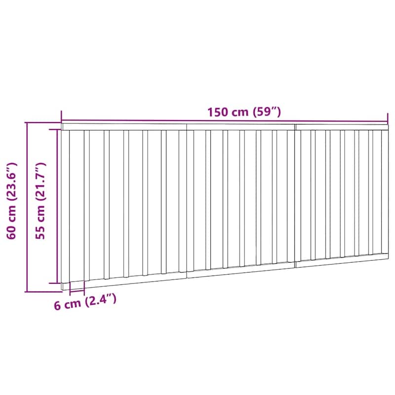 vidaXL Dog Gate Foldable Poplar Wood