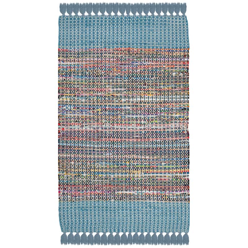 SAFAVIEH Handmade Flatweave Montauk Bylgja Casual Cotton Rug