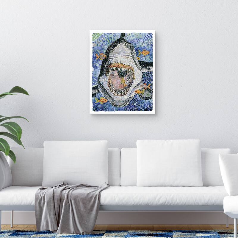 Great White by Charlsie Kelly Canvas Art Print