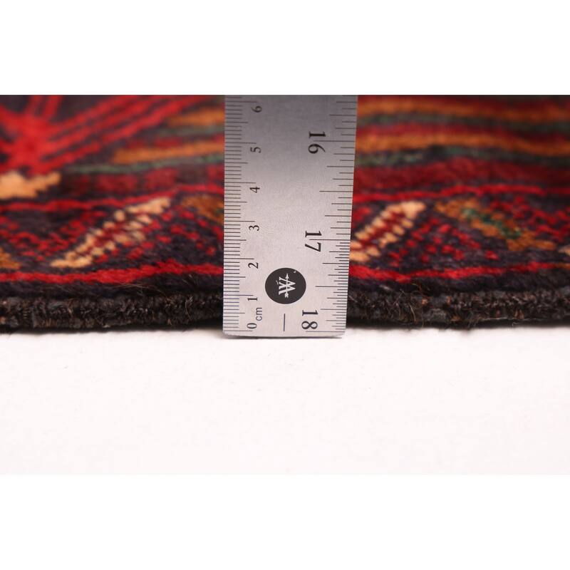 ECARPETGALLERY Hand-knotted Teimani Black, Brown Wool Rug - 3'10 x 6'11