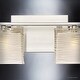 preview thumbnail 6 of 6, Luxury 32-inch Modern Brushed Nickel Bathroom Light - 6.75" H, 32" W, 5" Dep