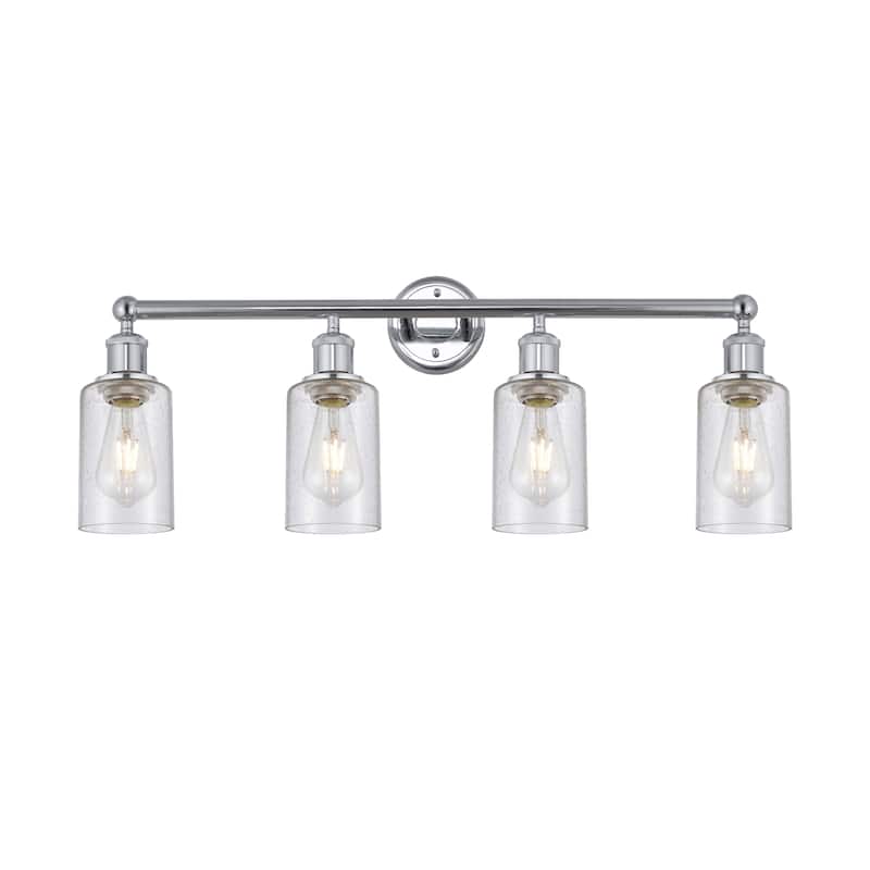 Innovations Lighting Clymer - 4 Light 31" Bath Vanity Light - Polished Chrome/Seedy