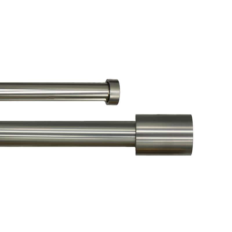 Linen Avenue Cylinder Double Window Curtain Rod Set