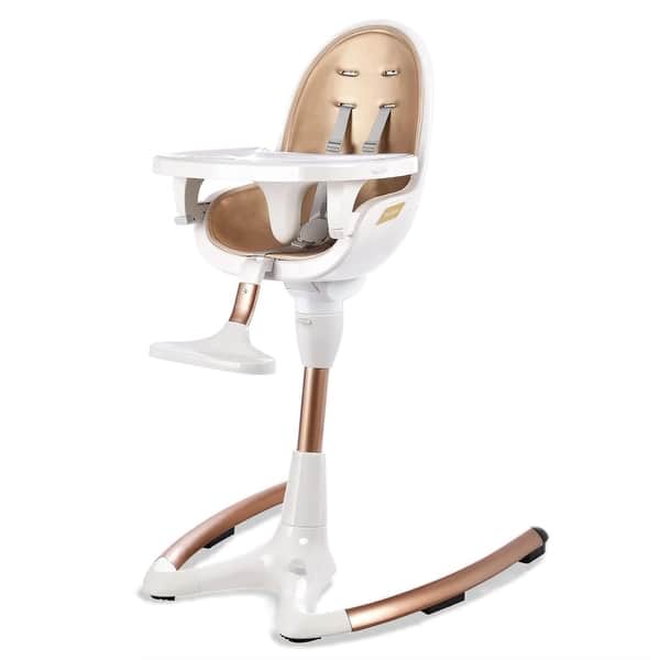 slide 2 of 5, Adjustable Recline, 360° Rotation for Enhanced Durability, Stylish and Versatile Dining Chair for Babies and Toddlers White