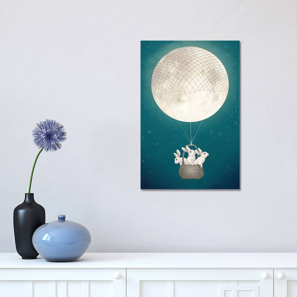 iCanvas "Moon Bunnies" by Laura Graves Canvas Print