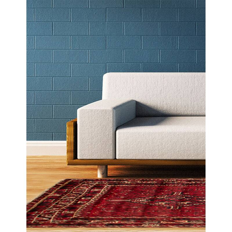 ECARPETGALLERY Hand-knotted Melis Red Wool Rug - 6'5 x 9'0