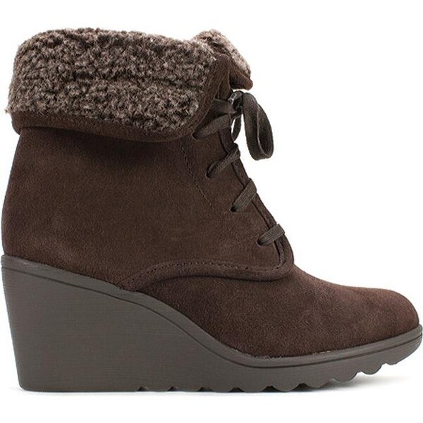 white mountain wedge booties