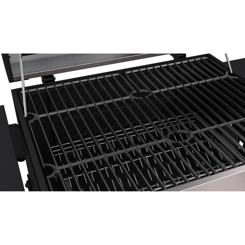 DynaGlo Silver/Black Steel Heavyduty Compact Charcoal Grill with