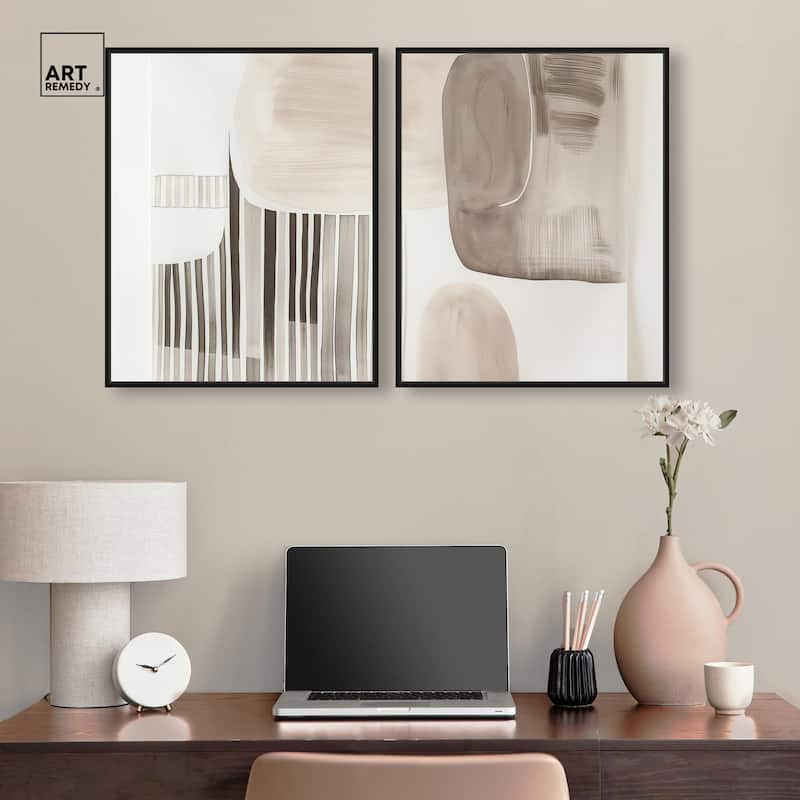 Slumbering Patterns II Canvas Set of 2 by Art Remedy