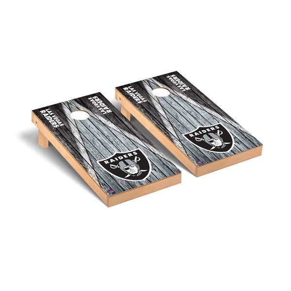 slide 2 of 6, Las Vegas Raiders 2x4 Pro Cornhole Boards - V5 Include Carrying Case