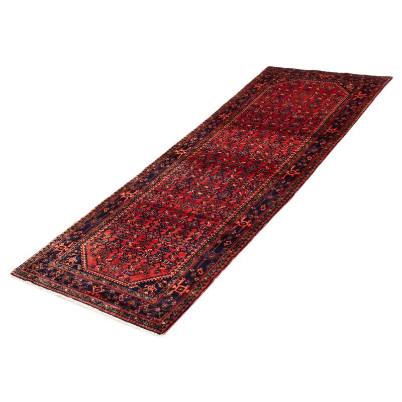 ECARPETGALLERY Hand-knotted Andelz Red Wool Rug - 3'5 x 9'8