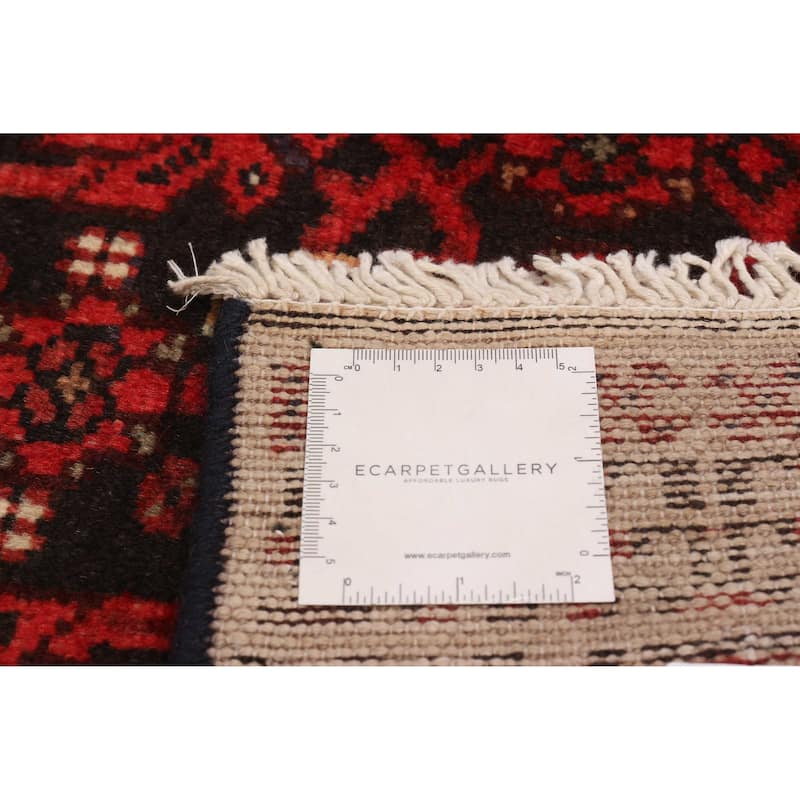 ECARPETGALLERY Hand-knotted Andelz Black Wool Rug - 3'3 x 13'2