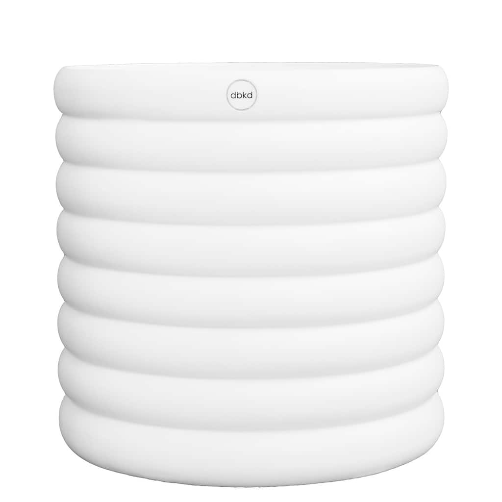 X-Lg. MUD White Planter - White