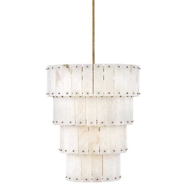 slide 1 of 1, Fredrick Ramond FR47758 Simone 9 Light 24" Wide Waterfall Chandelier Burnished Gold